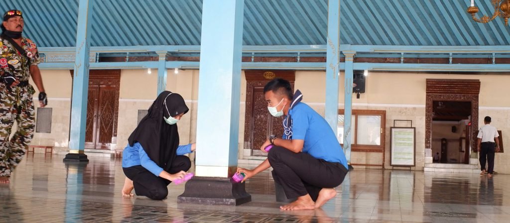 Setiap sudut dilakukan pembersihan
