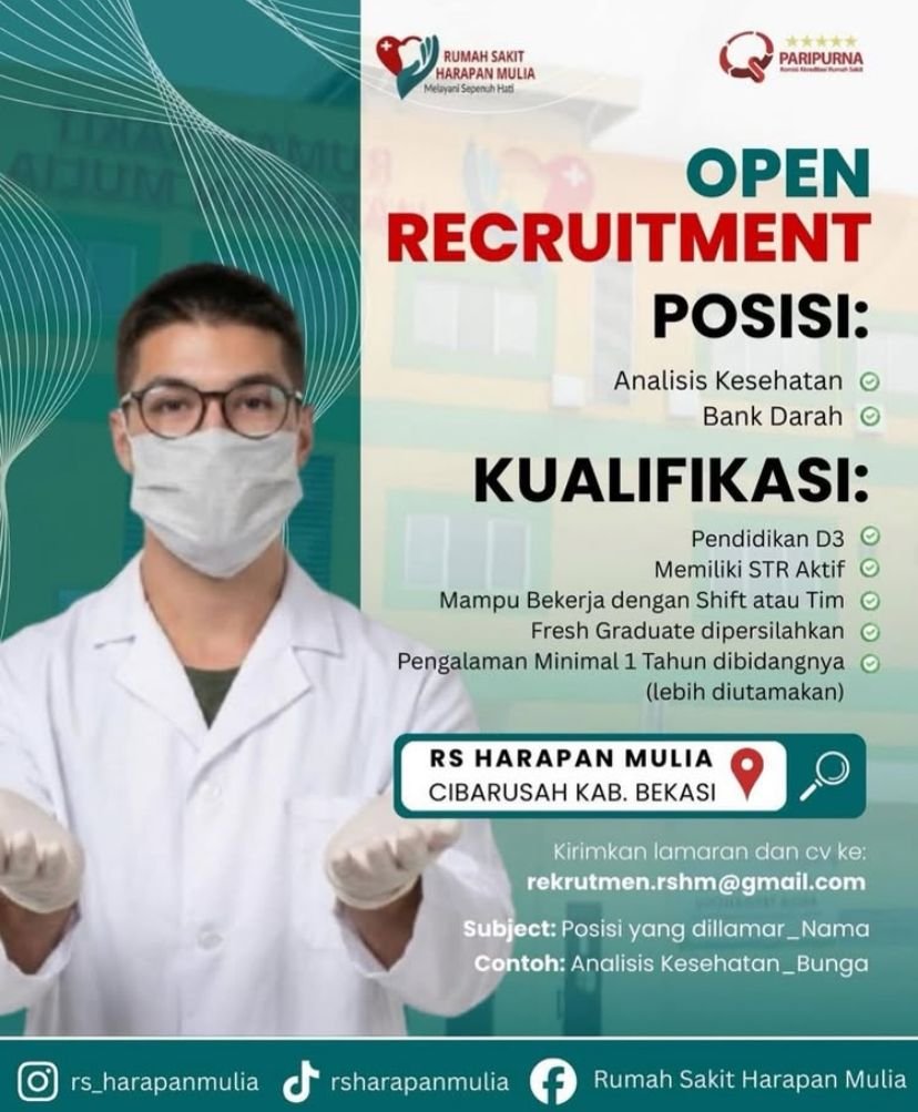 loker rs harapan mulia