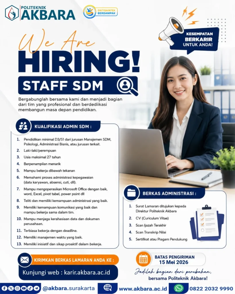 lowongan kerja SDM