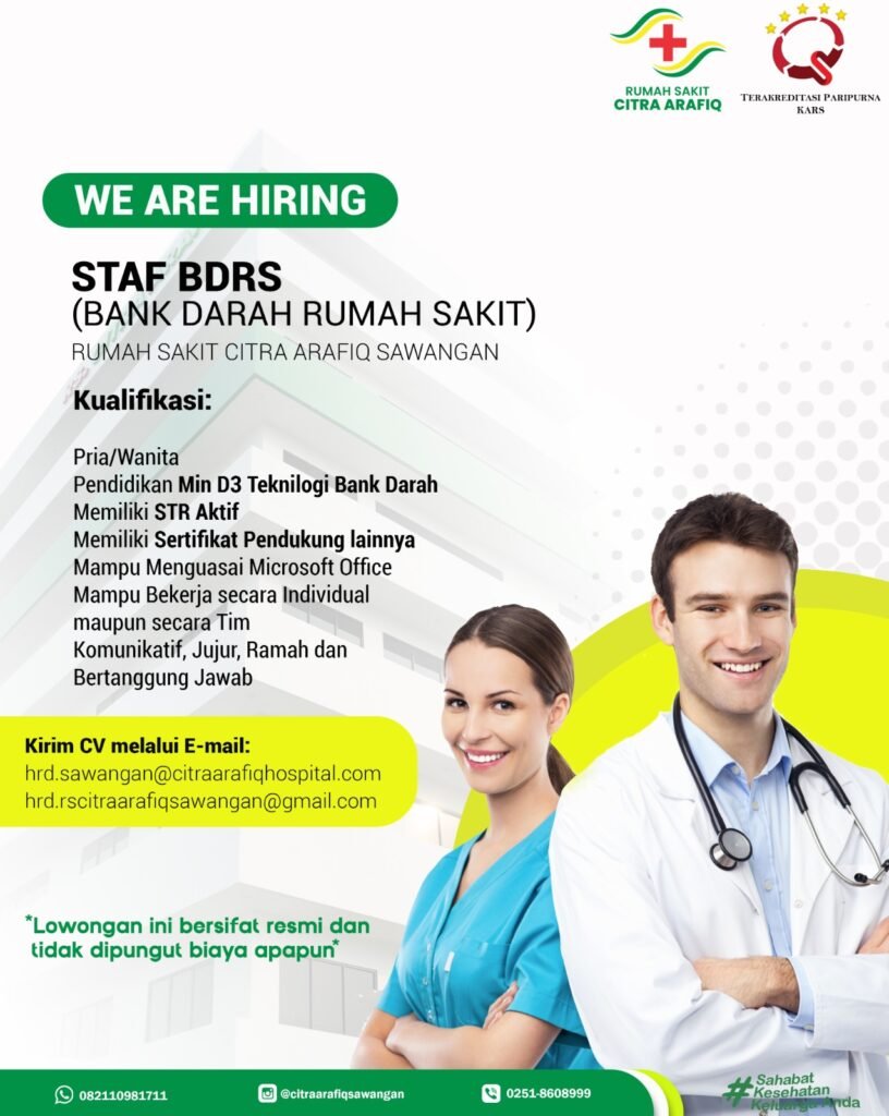 lowongan kerja RS citra arafiq